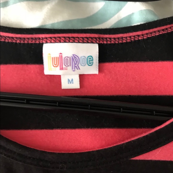 Pink & Black Striped  Lularoe Irma - Picture 4 of 4